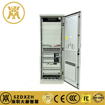 Buy IP55 Weatherproof Free Standing Metal Communication Enclosure with One Battery Shelf and One Compartment Layout online manufacture