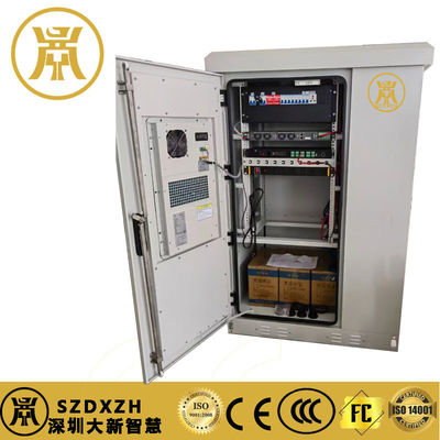 Buy Outdoor Waterproof Fiber Optic Communication Integrated Power Cabinet 2 Compartment Cabinet online manufacture