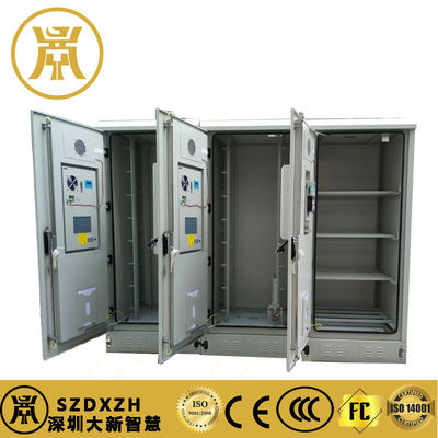 3 Bay Industrial And Commercial Outdoor Telecom Cabinets With Cooling